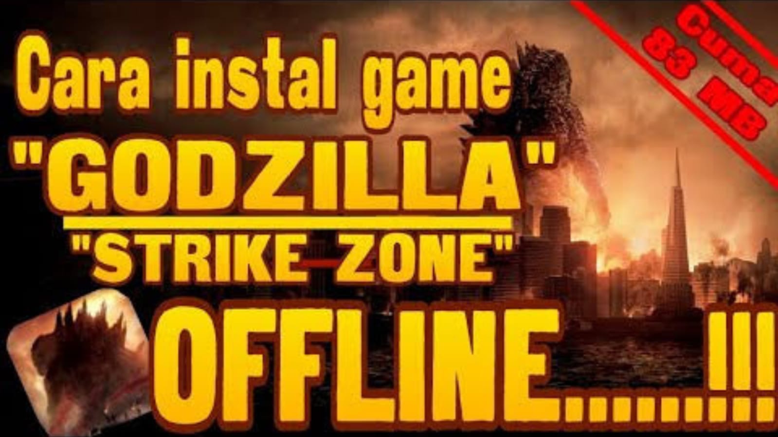 Cara Install Godzilla Strike Zone Mod Apk