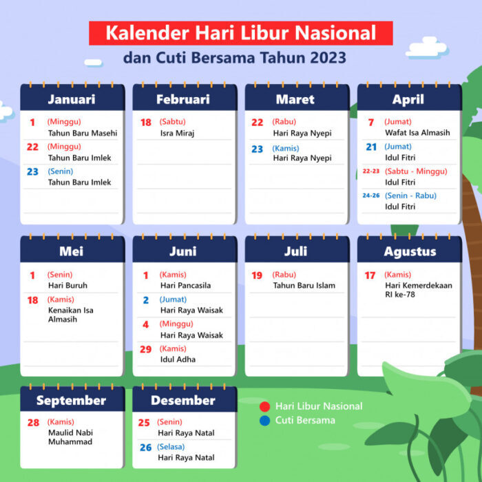 Jadwal Hari Libur Nasional Pada Download Kalender 2023