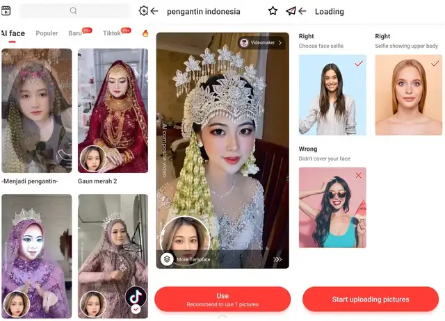 Aplikasi Pengantin untuk Edit Wajah Menjadi Pengantin Viral dan Tren Foto Aesthetic