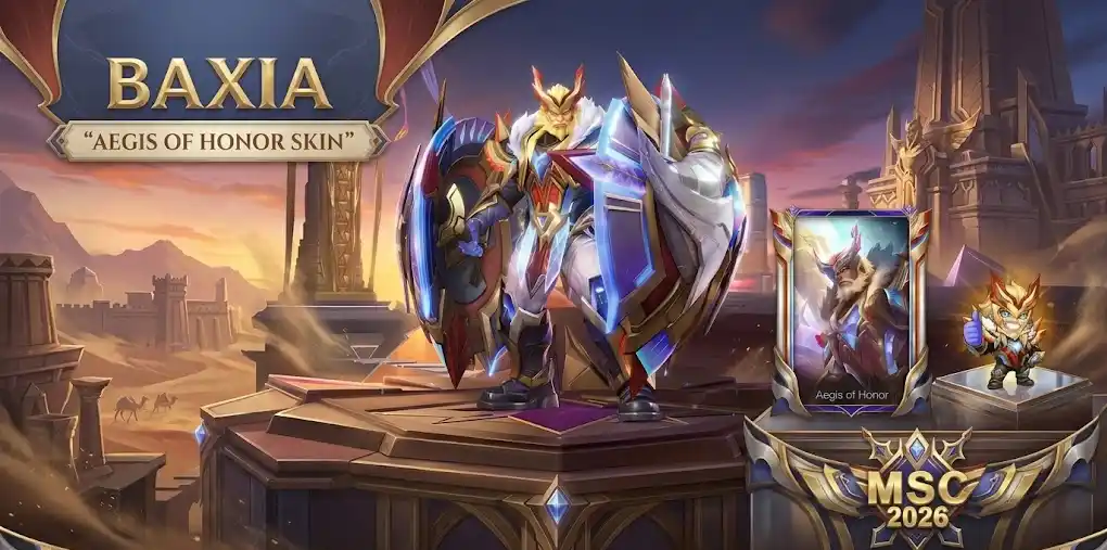Skin Hero MLBB Terbaru Juli 2026, Dari Street Fighter hingga Baxia MSC
